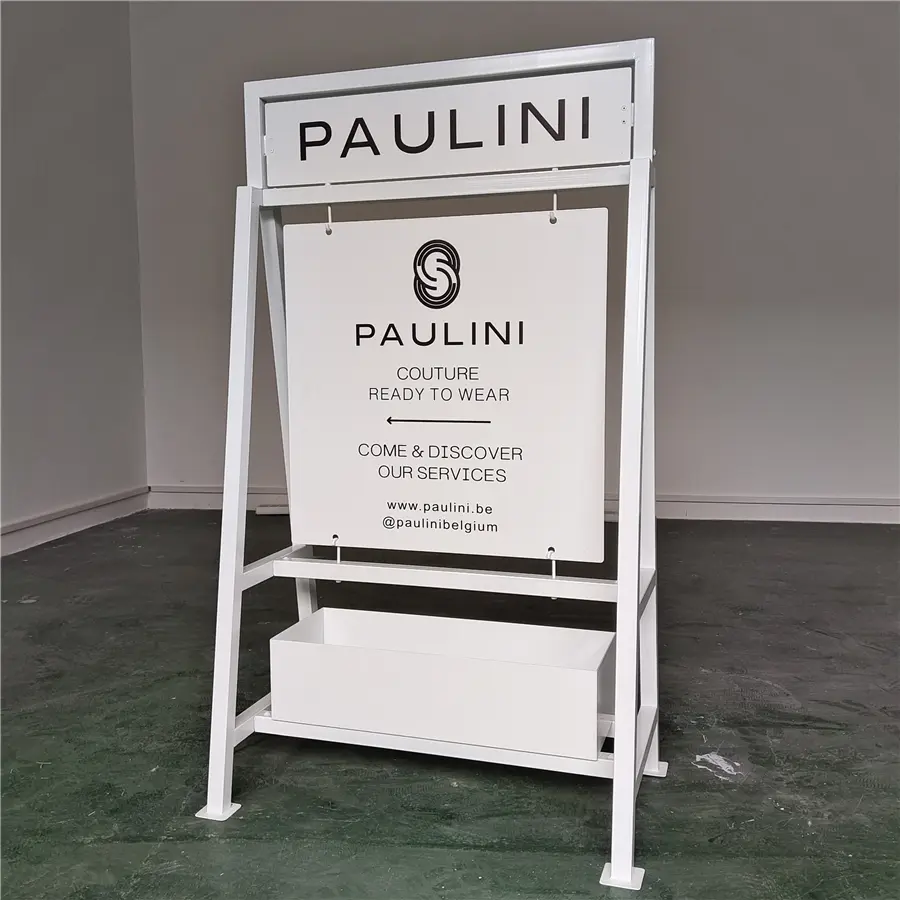 China Customized Stainless Steel A-Frame Signage Double Sides Free Standing Advertising Factory, Factories