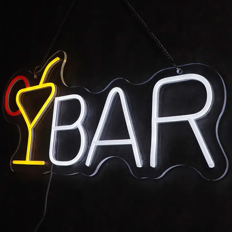 Custom Best Price Customized BAR Neon Signs for cafe sign decoration Supplier, Factory