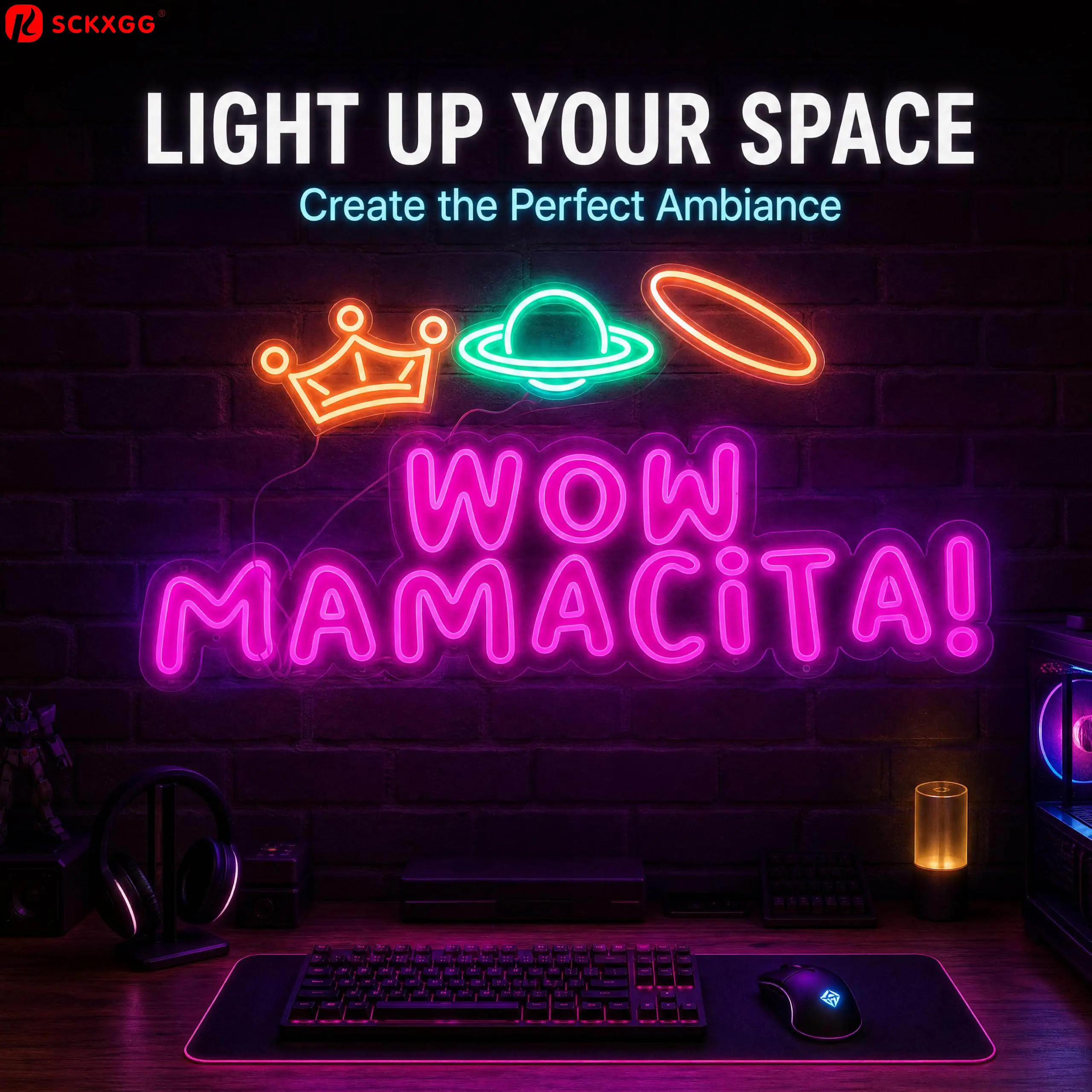 Custom Custom LED Neon Sign – Personalized Name, Text, Logo & Emoji Wall Light, Dimmable Acrylic, FCC Certified Suppliers, Factories