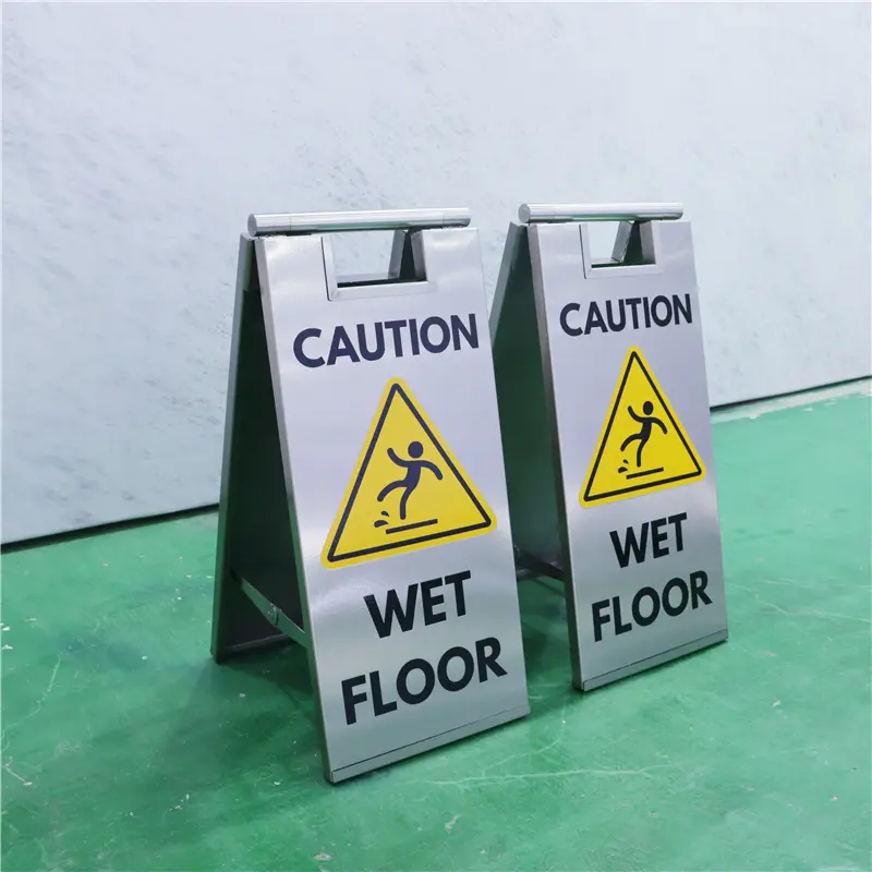 Custom Customized A-shape Stainless Steel Caution Metal Warning Sign Manufacturers, Suppliers