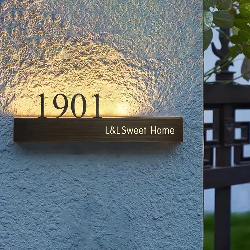 Custom Factory supply LED door sign house number signage doorplate sign Supplier, Suppliers