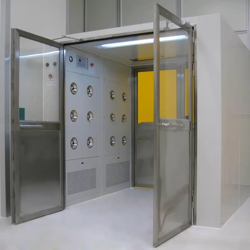 Air shower room display 1