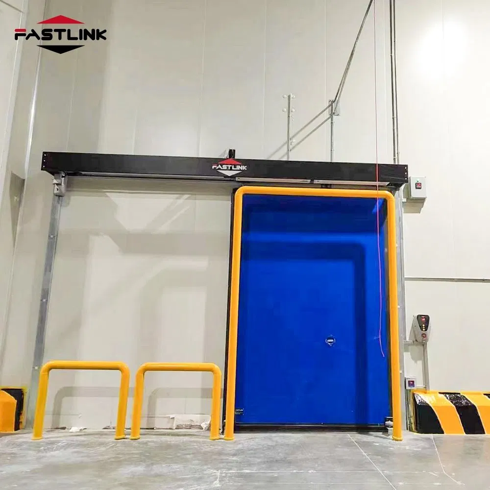 Fastlink New Product Industrial Customized PU Anti-Collision Intelligent Cold Storage High Speed Sliding Doors