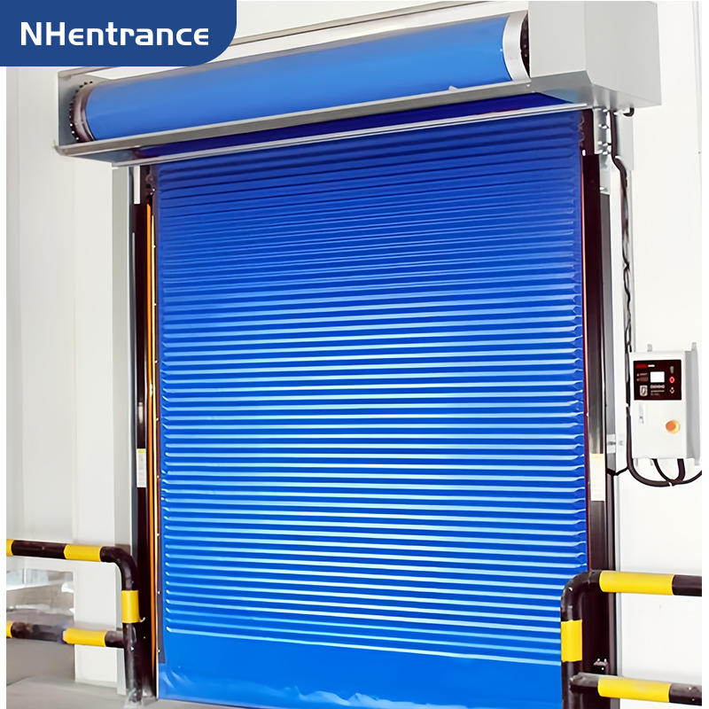 Thermal Insulated PVC Fabric High Speed Door for Industrial Cold Storage and Freezer Applications