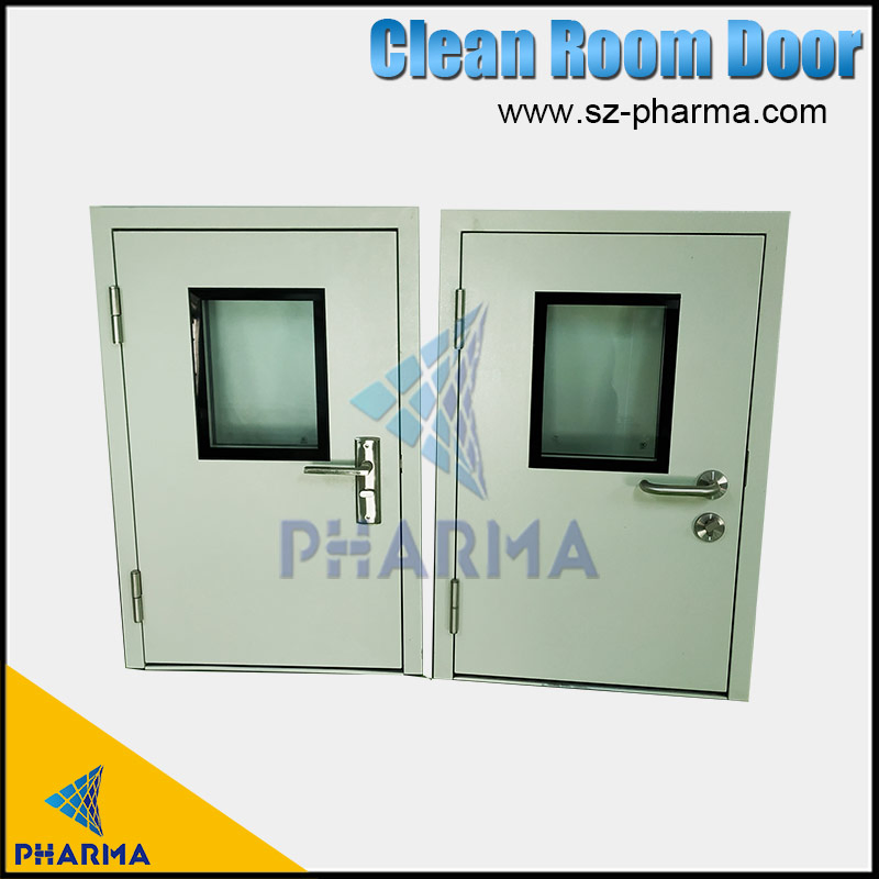 Sliding Rail Industrial Metal Aluminum Rolling Door, Mirror Cleanroom Water Resistant Aluminum Door