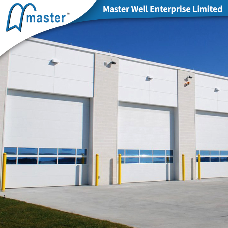 Remote Control Automatic PU Foam Insulated Commerical Heavy Duty Security Workshop Warehouse Dock Industrial Sectional Door