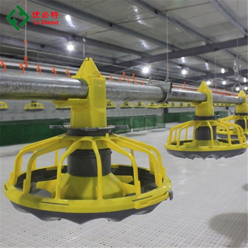Automatic Poultry Farming Equipment Chicken House Broiler Pan Feeding System