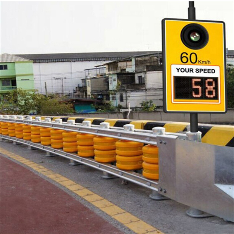 Manufacturers Traffic Road Rotary Double Barrel Barrier Roller Guardrail Highway Anticollision Guardrail