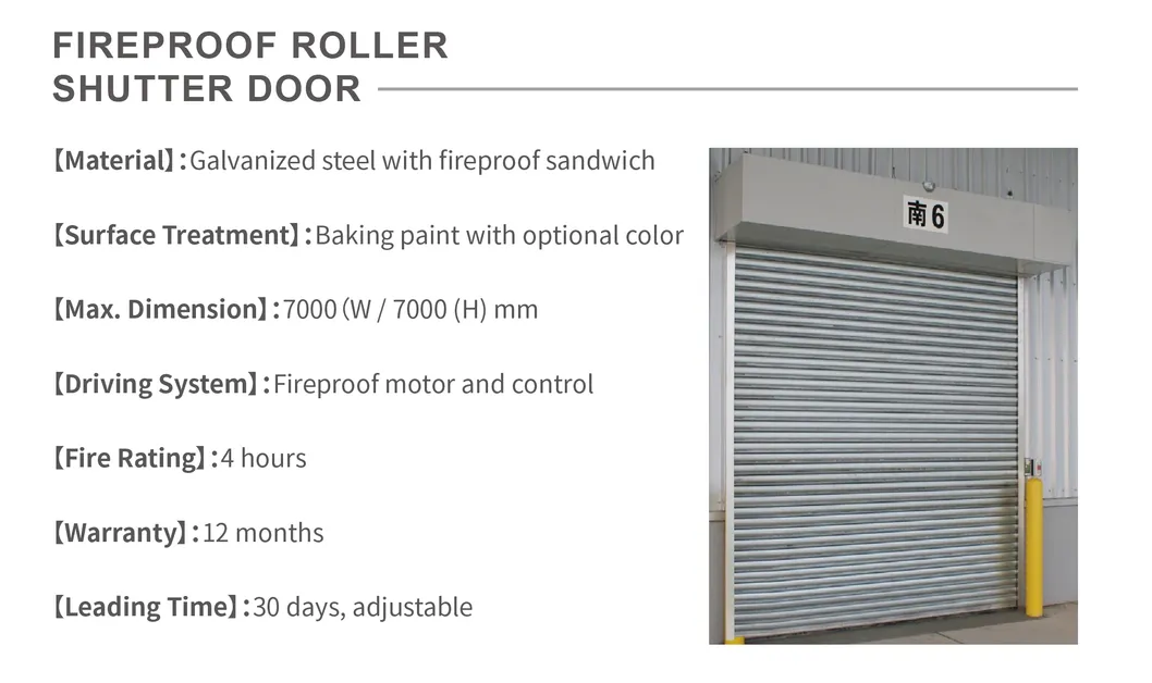 Fire Safety Roller Shutter