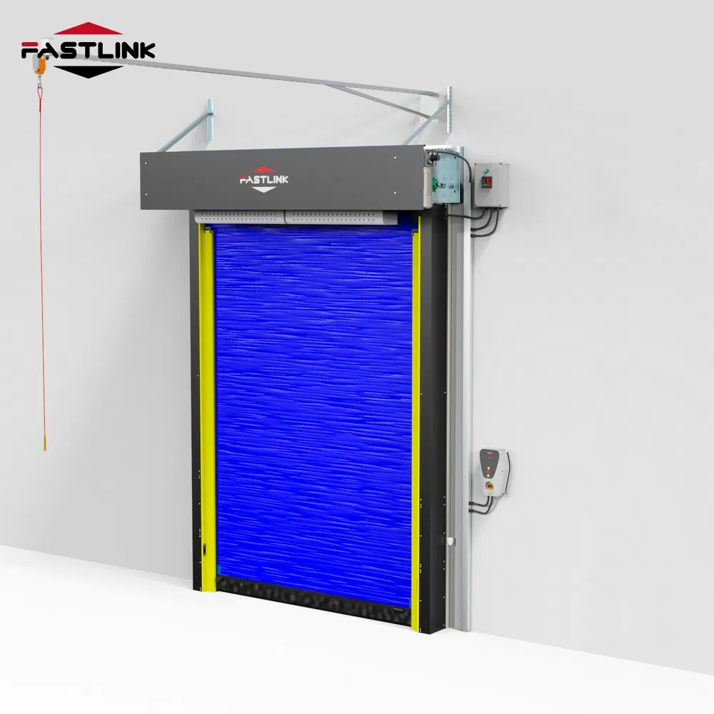 Fastlink Wholesale Warehouse Cold Chain Logistics Factory Clean Room Rapid Electric Cold Storage High Speed Industrial Doors