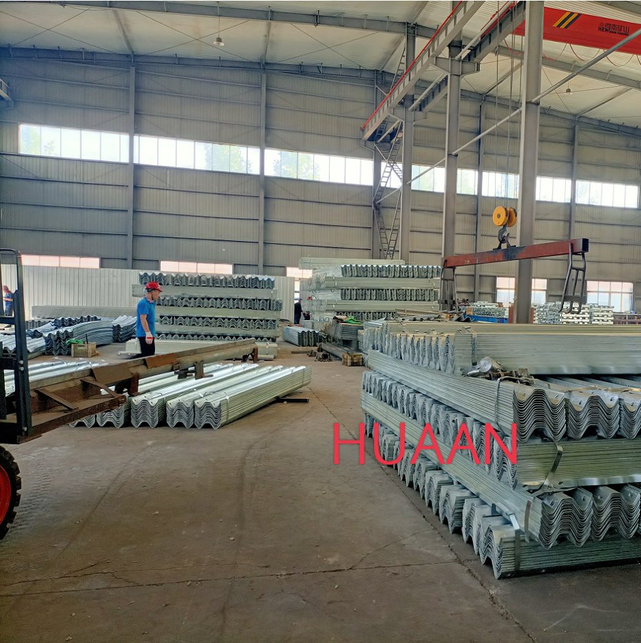 OEM Highway Safety Guardrail with End Terminals and Anti-Collision Features for Curves and Slopes