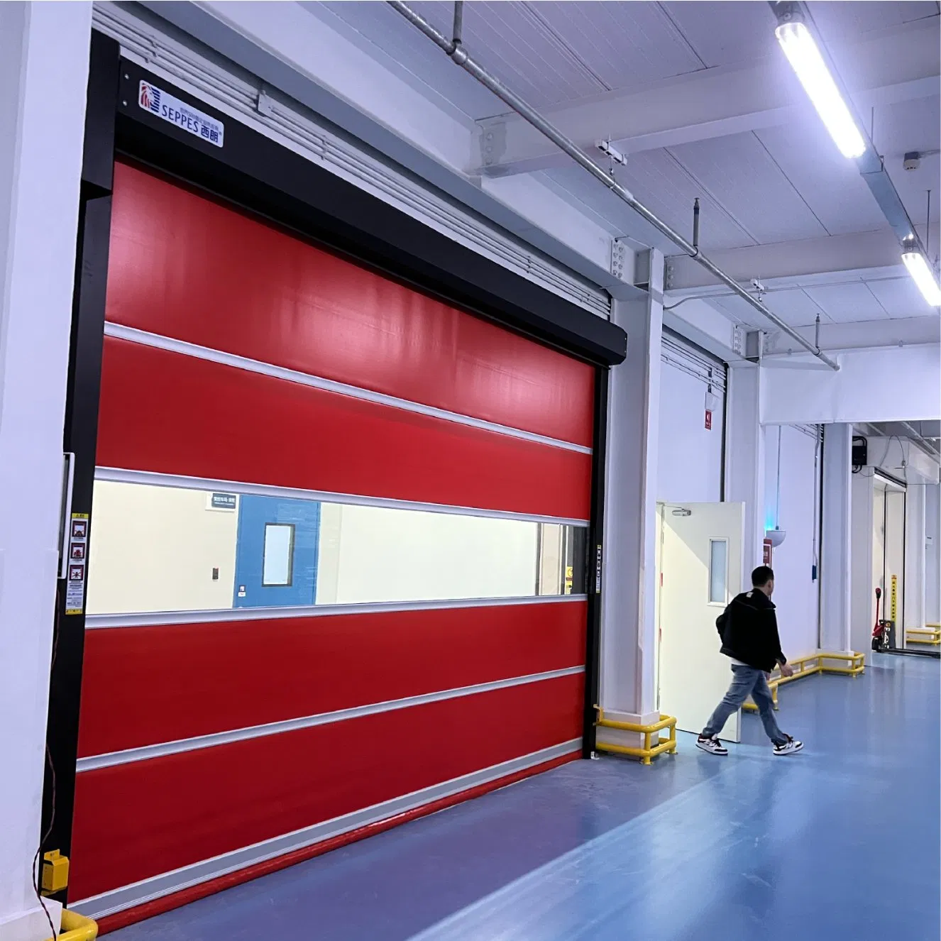Fast Roll up Door Explosion Proof Sound Insulation PVC Curtain Soft High Speed Doors for Workshop