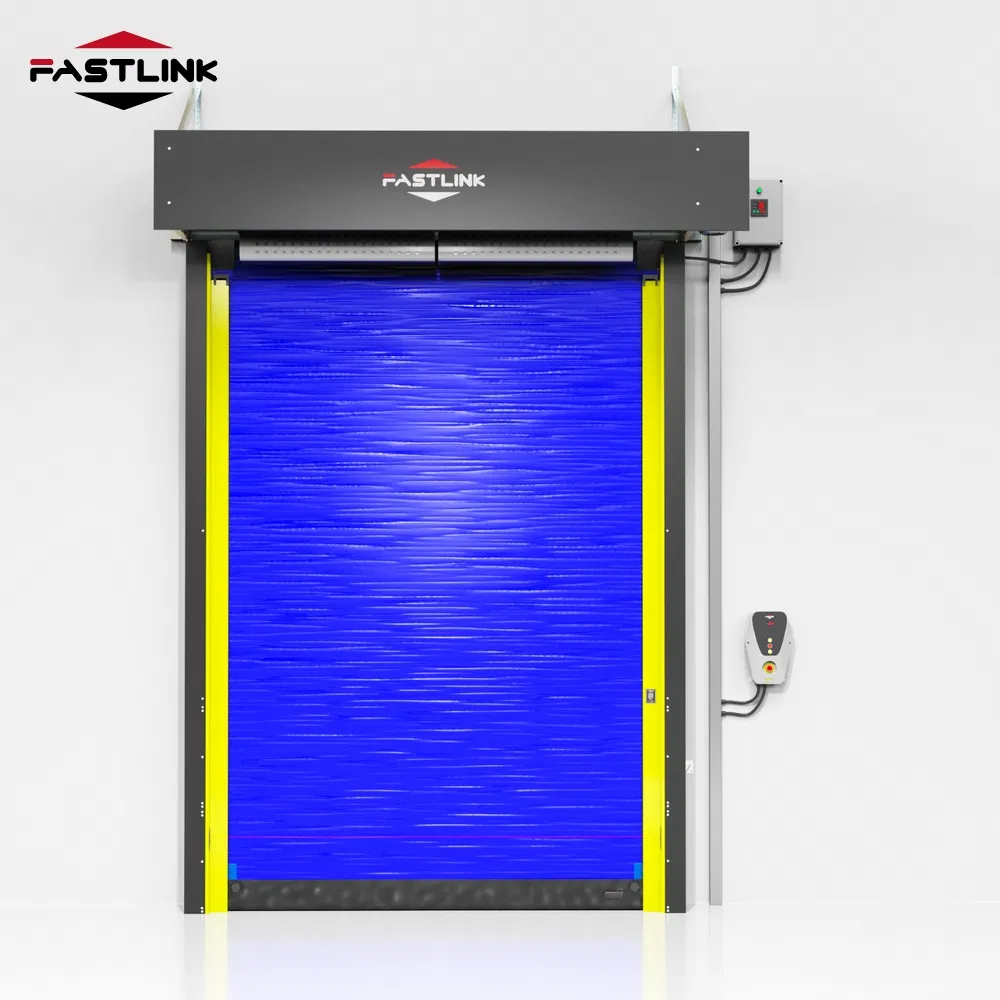 Fastlink Wholesale Warehouse Cold Chain Logistics Factory Clean Room Rapid Electric Cold Storage High Speed Industrial Doors