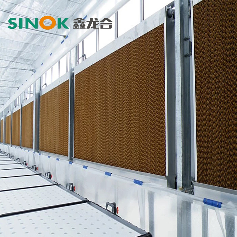 Temperature Reduction Customized Auto Parts Evaporative Air Cooler Wet Curtain Cooling System