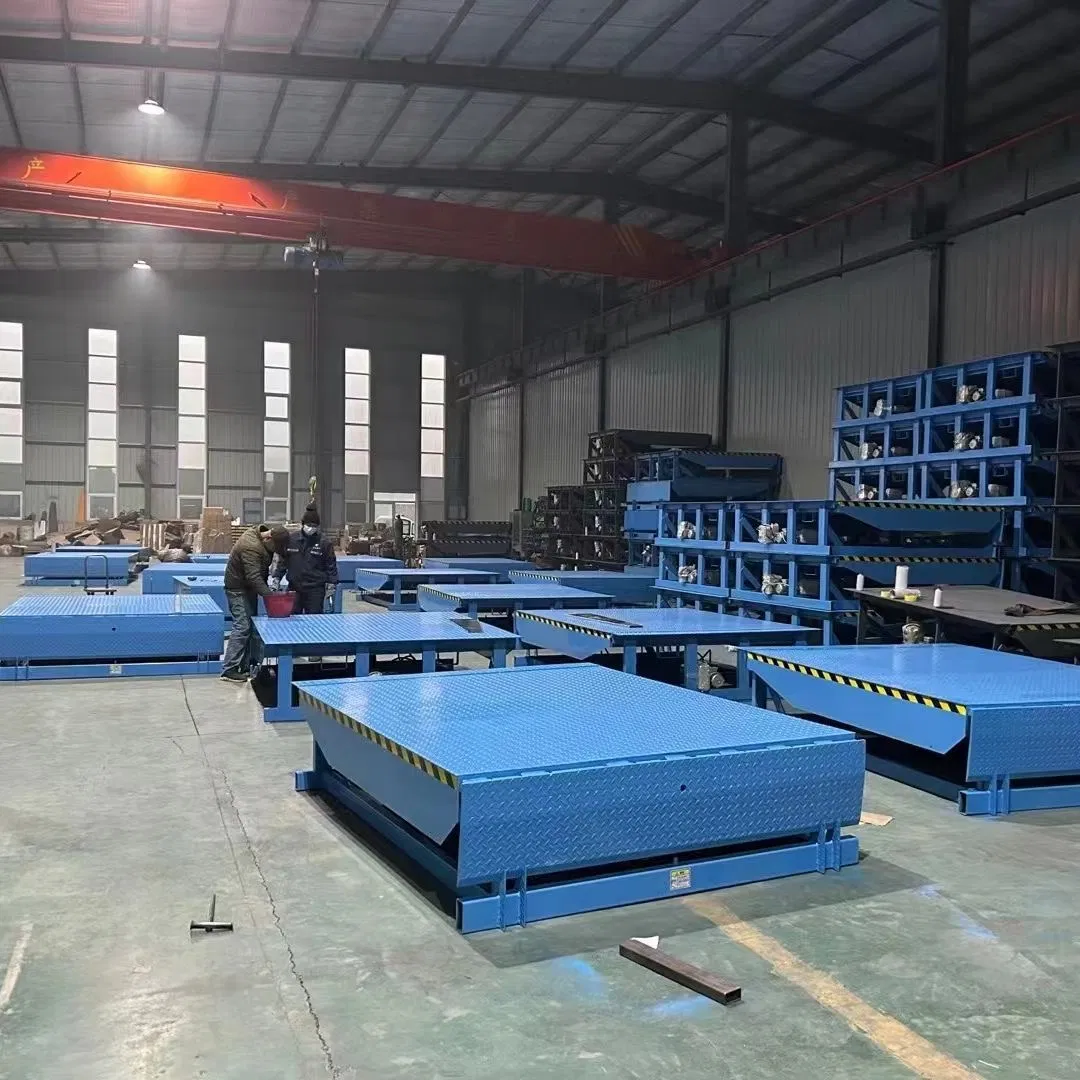 Automatic Hydraulic Pit Dock Leveler (Adjustable Hinged Lip) - Stationary Fixed Type for Warehouse Truck &amp; Container Loading