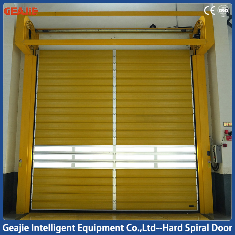 China New Automatic Aluminum Garage Intelligent Industrial Interior Rolling High Speed Spiral Door with Manual Buttons