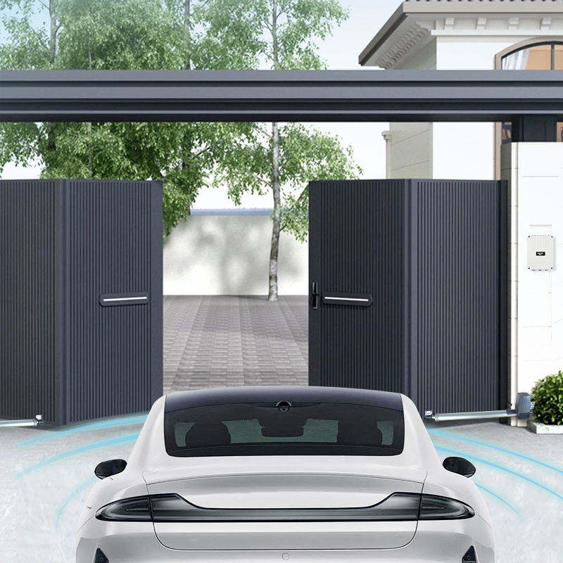 300kg DC 54cm Piston Stroke Swing Gate Operator Single Button Remote Contol Mode Automatic Gate Opener Double Swing Door Operator