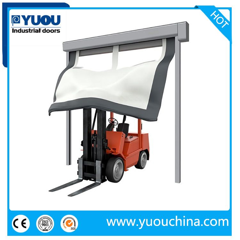 Clean Room Automatic PVC Fabric Interior GMP Zipper Type Airtight Self Recovery Reset Repairing High Speed Roll up Rapid Roller Shutter Fast Quick Acting Door