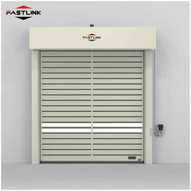 Fastlink Customized High Performance Large Industrial PU Rapid Intelligent Aluminum High Speed Spiral Shutter Doors