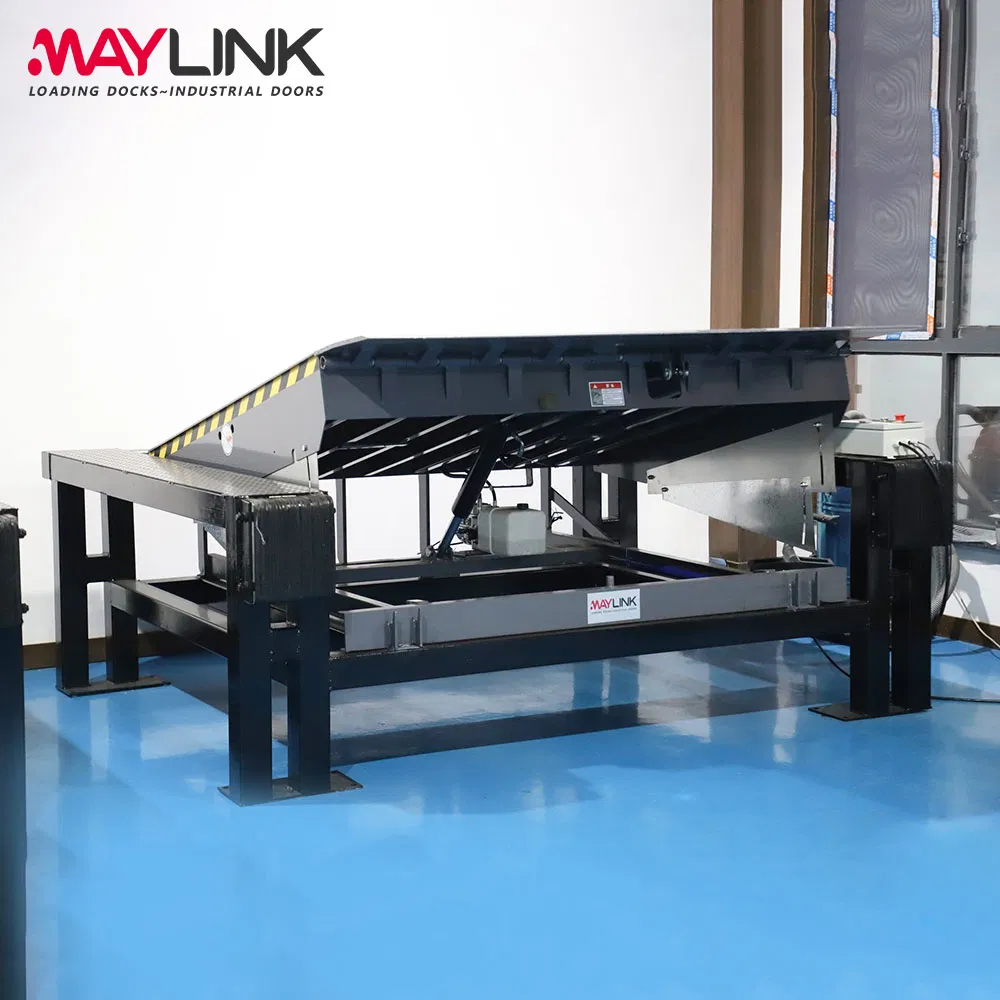 Maylink Non-Slip Steel Dock Plate Leveler for Heavy Duty Truck Loading