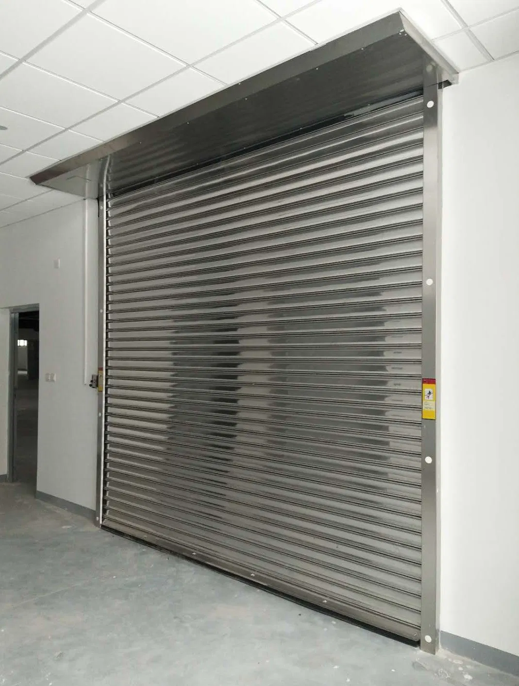 Industrial Exterior &amp; Interior Fire Proof Galvanized Steel Fire Rated Electrical Roller Shutter Rolling Roll up Roll-up Metal Automatic Fire Roller Shutters