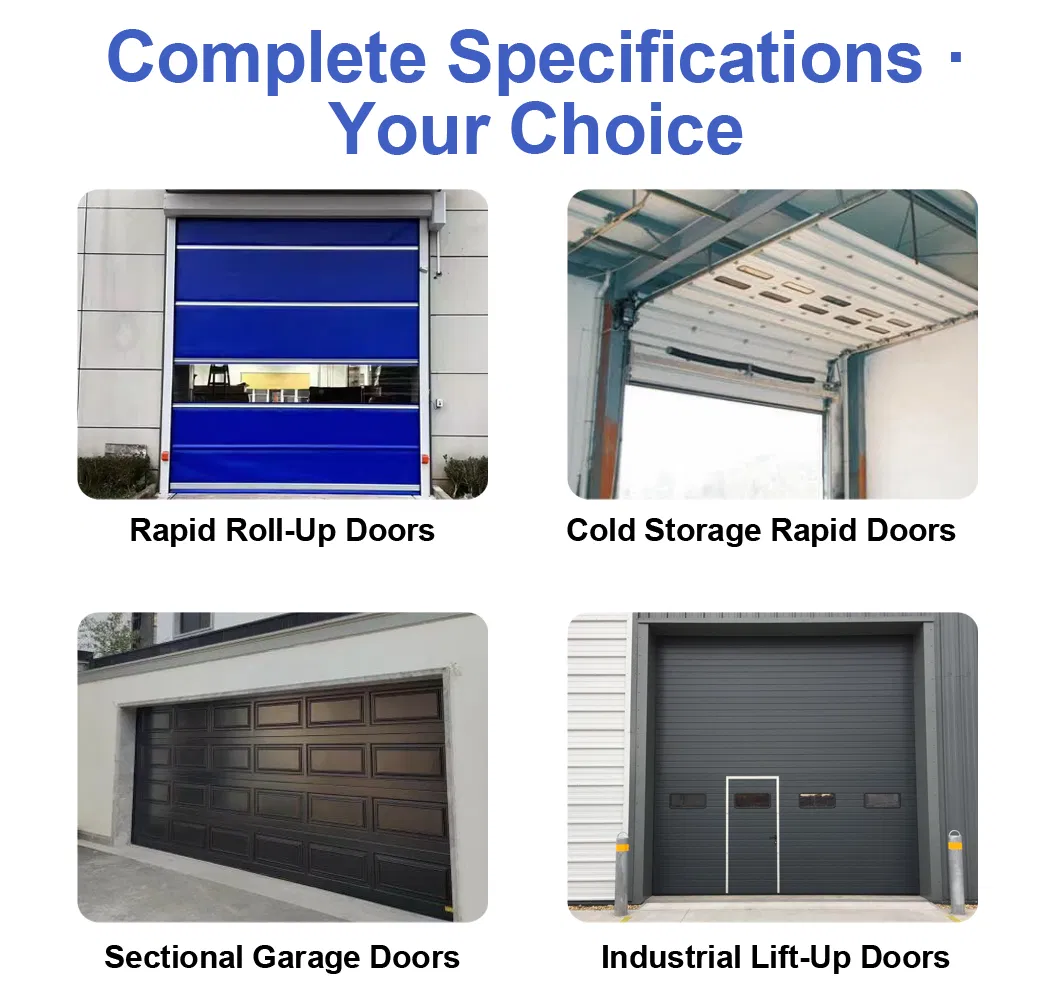 Automatic Industrial Fast Rolling Door Windproof PVC Rapid Roll Door with Sliding Open Style Explosion-Proof