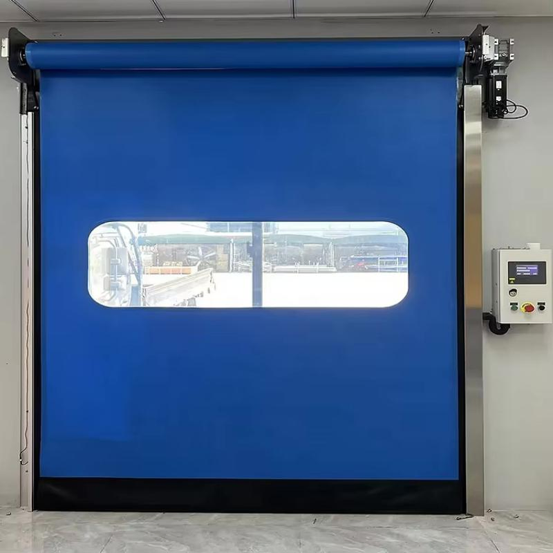 PVC Workshop Automatic Electric High Speed Rapid Roll up Shutter Industrial Fast Rolling Door Cold Storage Roller Garage Door