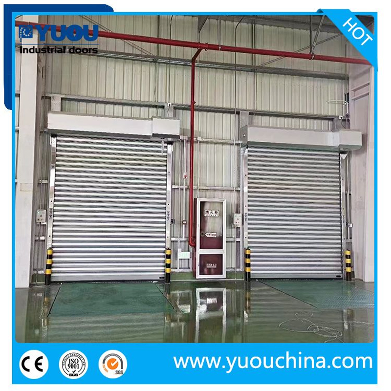 Industrial Exterior Explosion Proof Blast Safety Galvanized Steel Rolling Shutter Roller Door