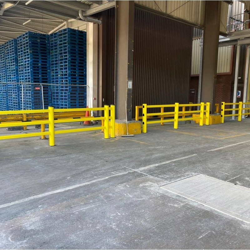 Hsj Flexible Plastic Safety Guardrail for Warehouse Anti-Collision Guardrail Industrial Protection Guard Rails