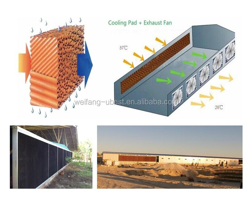 Water Curtain Wall Cooling System for Poultry Farm
