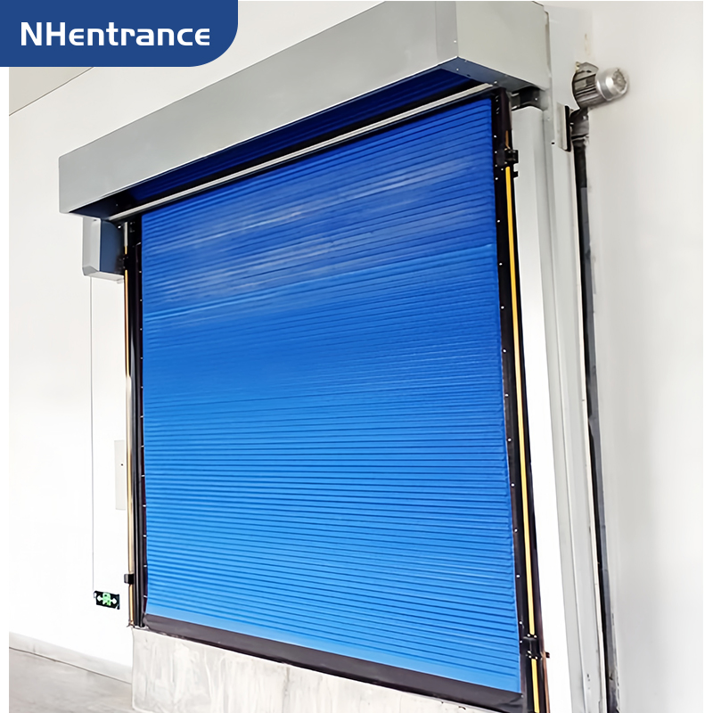 Thermal Insulated PVC Fabric High Speed Door for Industrial Cold Storage and Freezer Applications