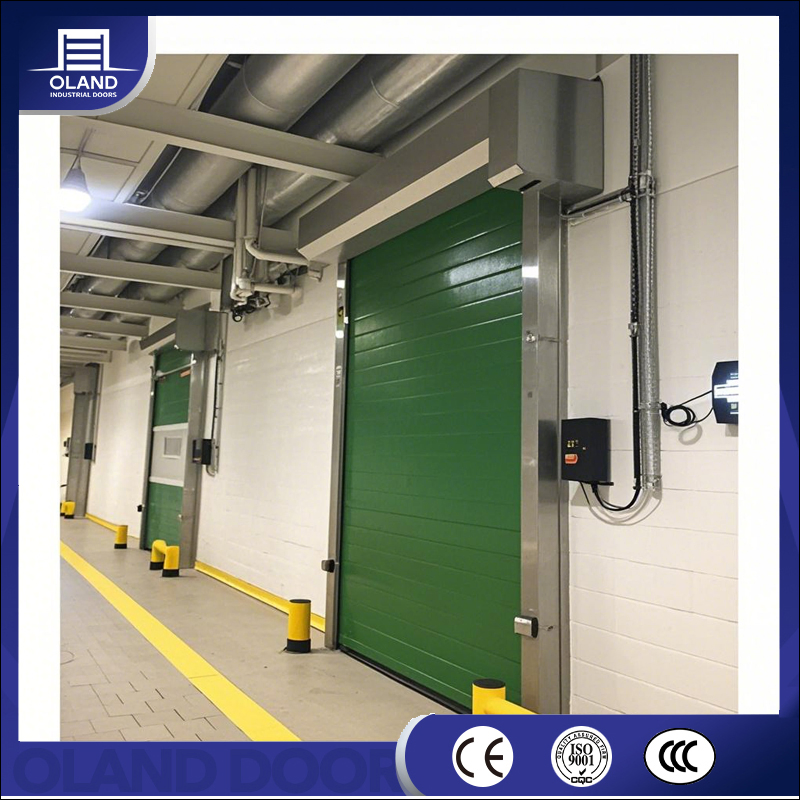 Low Temperature Cold High Speed Roll up Door Freezer PVC Fast Rapid Electric Roller Warehouse Door for Cold Storage &amp; Logistics Refrigeration Area