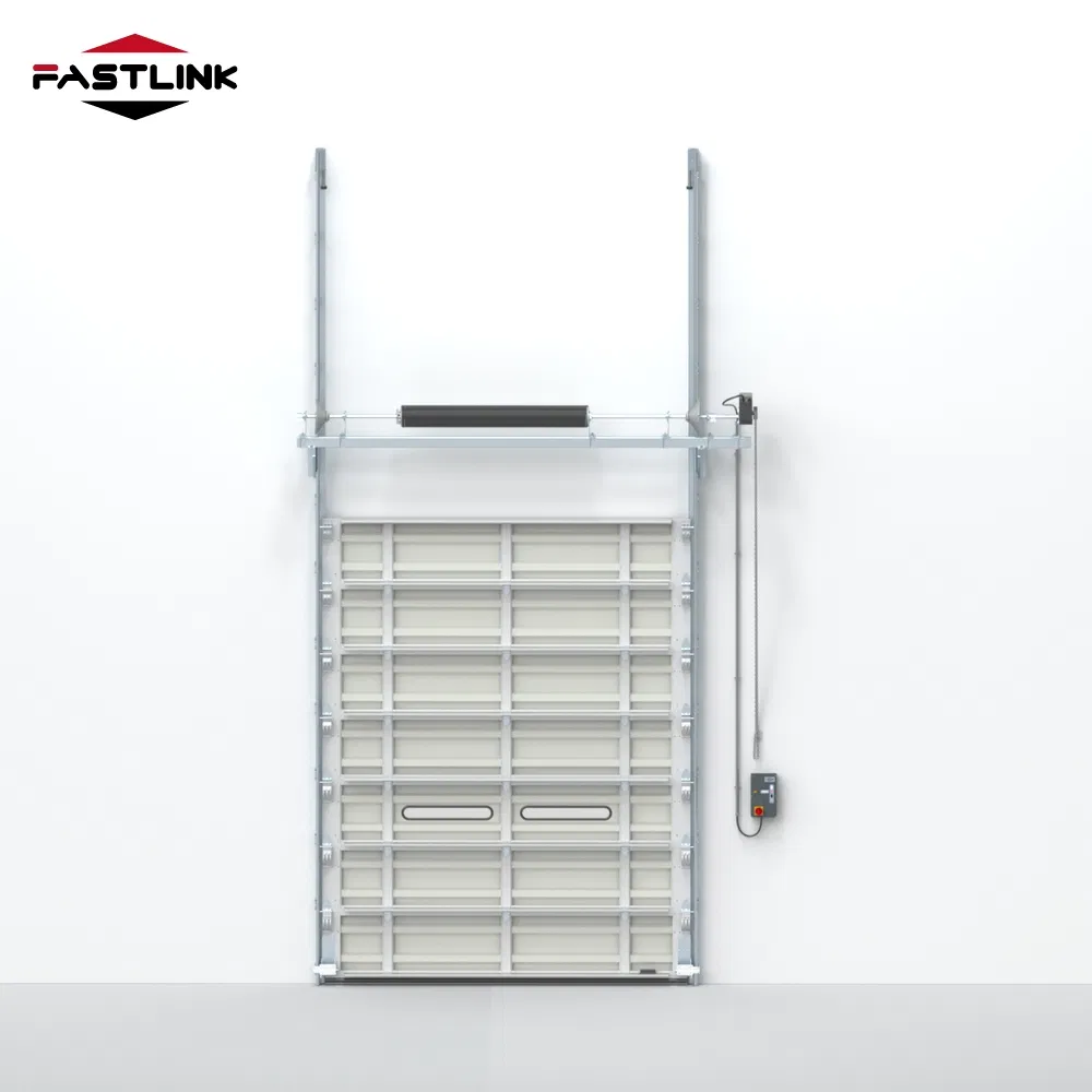 Fastlink High Quality Workshop Industrial Aluminum Overhead Single Plank Sectional Doors