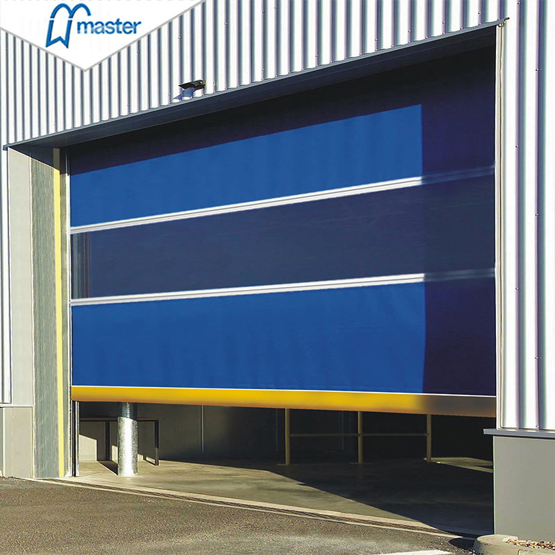 Factory Commercial Sectional Fast Roller Shutter Dock Industrial Warehouse Garage Roll up Rapid Aluminum Insulated Automatic Rolling Fabric PVC High Speed Door