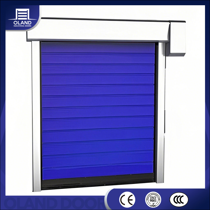 Low Temperature Cold High Speed Roll up Door Freezer PVC Fast Rapid Electric Roller Warehouse Door for Cold Storage &amp; Logistics Refrigeration Area