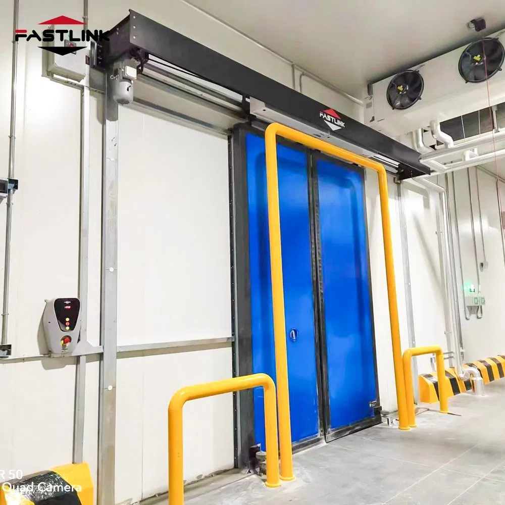 Fastlink in Stock Factory Customized PU Anti-Collision Automatic Cold Storage Automatic PVC High Speed Doors