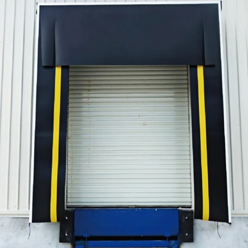 Mechanical or Retractable PVC Fabric Curtain Loading Dock Door Seal or Dock Shelter for Logistics Warehouse Loading Bays
