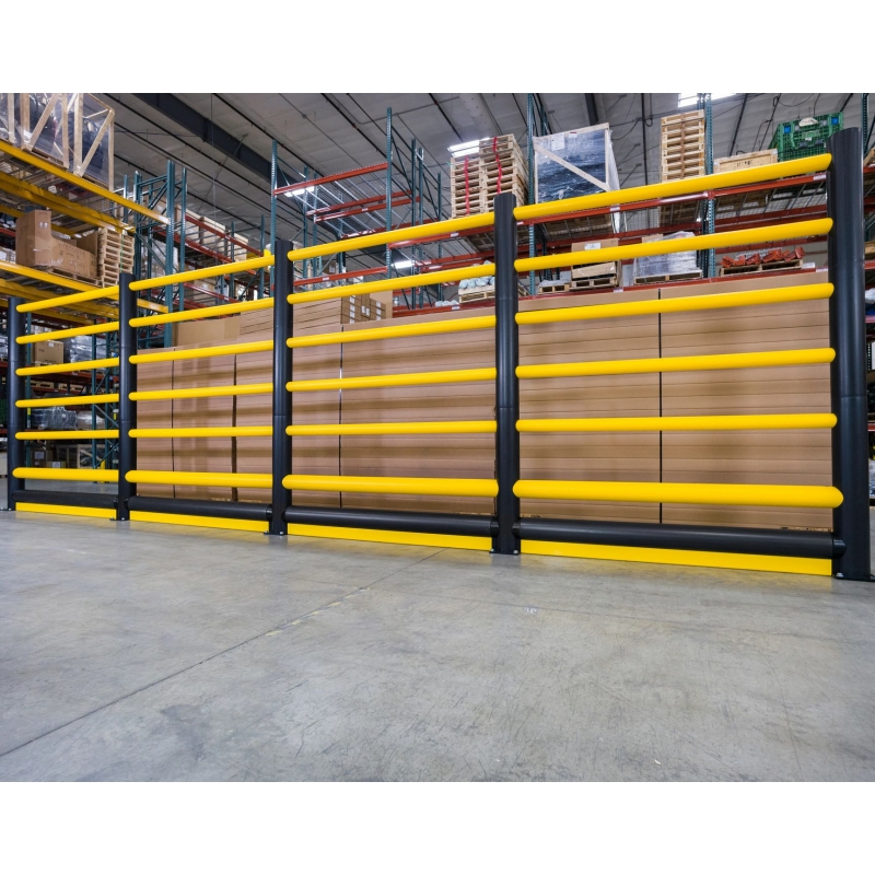 Hsj Traffic Barriers Anti-Collision Warehouse Shelves Guardrail Shelf Guardrail Crash Barrier Crash Column Strong Guardrail