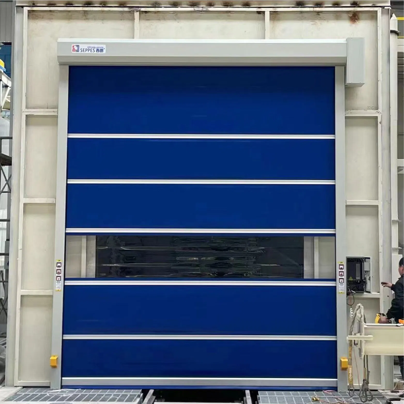Fast Roll up Door Explosion Proof Sound Insulation PVC Curtain Soft High Speed Doors for Workshop