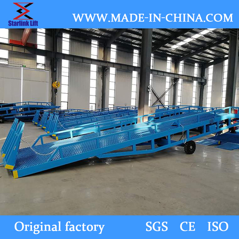 6-Ton, 8-Ton, 10-Ton, 15-Ton Mobile Container Loading &amp; Unloading Equipment Mobile Dock Leveler for Unloading