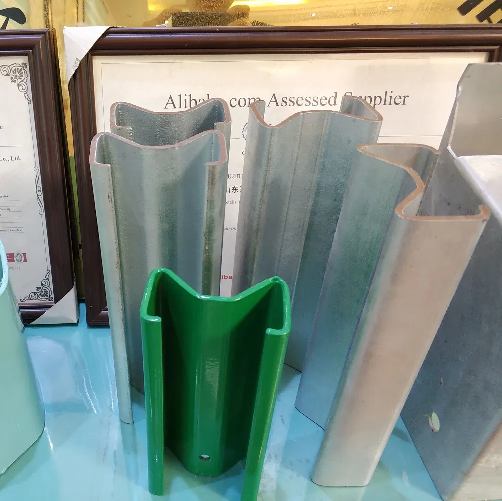 High-Quality H Square Round U C Sigma Post Guardrail Anti-Collision Galvanized Highway Barrier for Road Safety