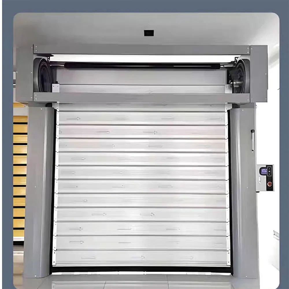 High-Speed Aluminum Alloy Garage Spiral Door with Windproof Seal
