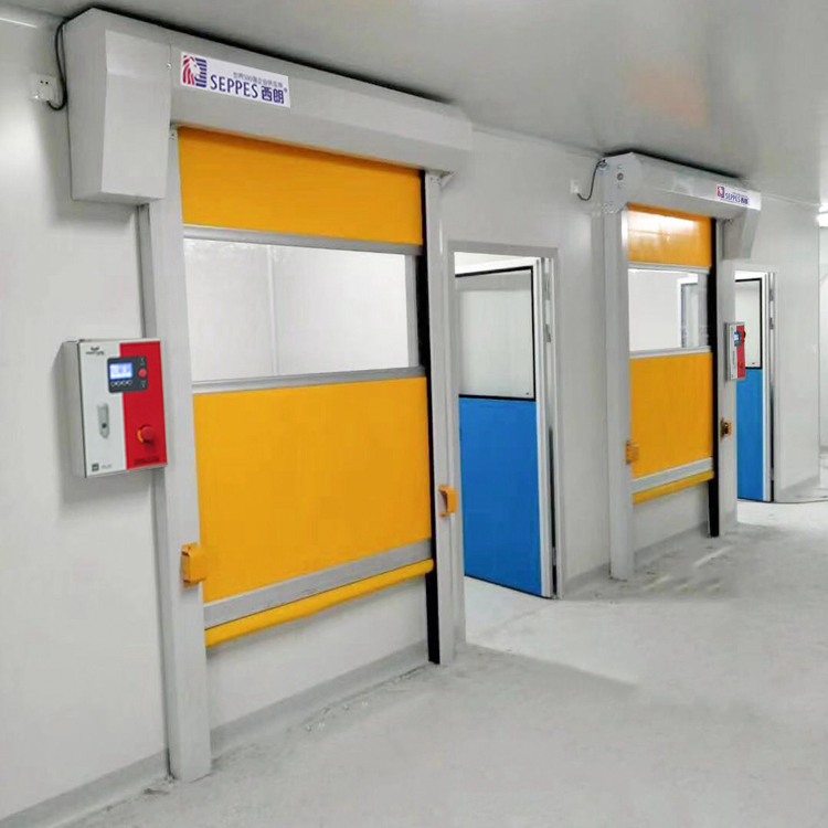 Customized Size Dust-Proof Fast Partition High Speed PVC Fabric Doors for Pharmaceutical Clean Room