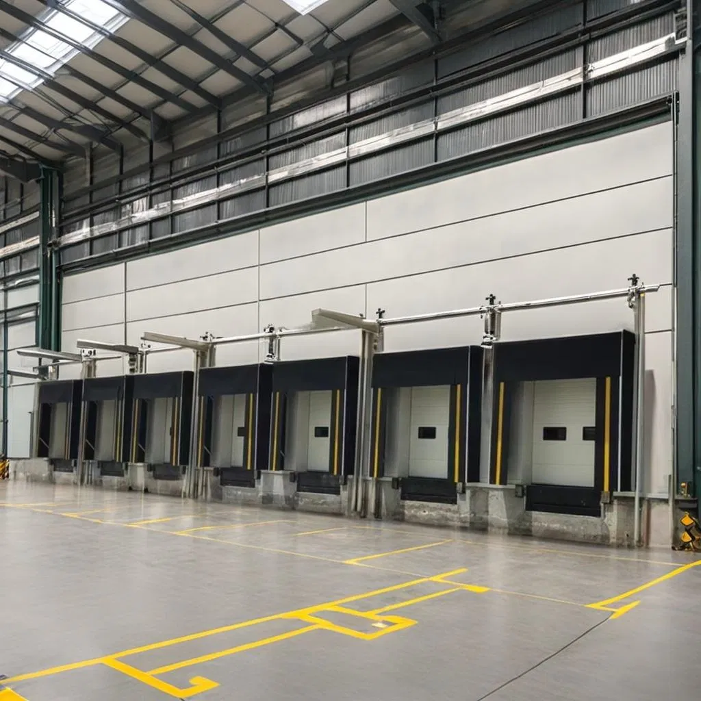 Automatic Remote Control Transparent Industrial Overhead Durable Steel Rolling Shutter Sectional Garage Doors with Elegant Finish