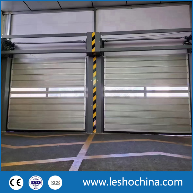 Industrial Rolling Automatic Aluminum Insulated Overhead Fast Rapid Security Spiral Roll up Roller Shutter High Speed Door for Garage Warehouse Factory Garage