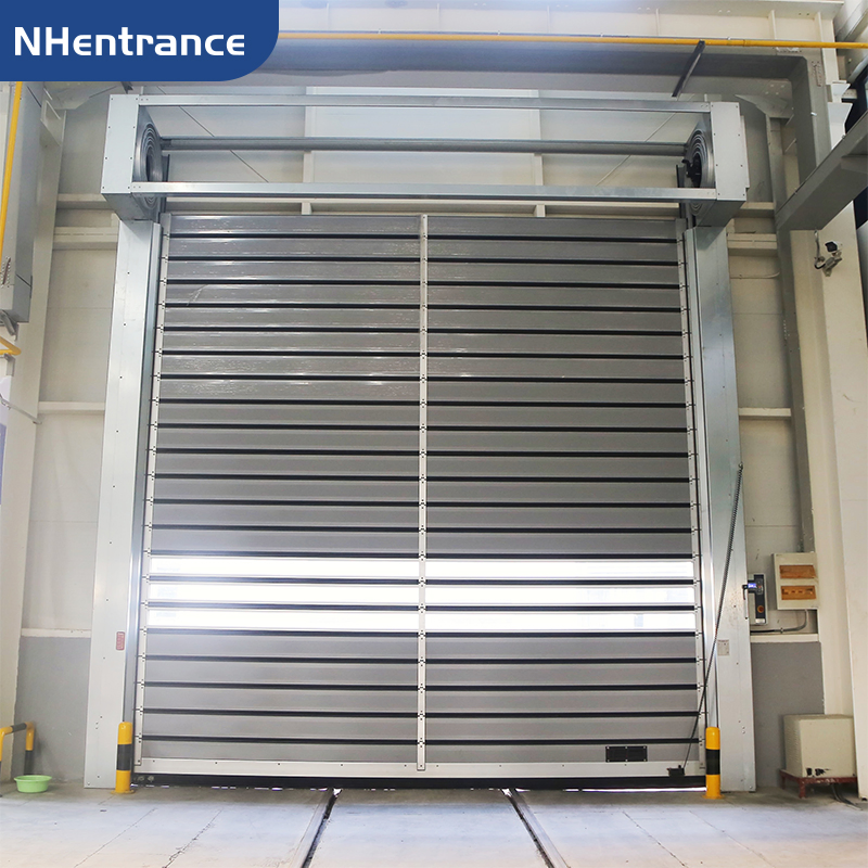 Durable Automatic Aluminum Rolling Door for Industrial Factories &amp; Warehouses High Speed Spiral Door