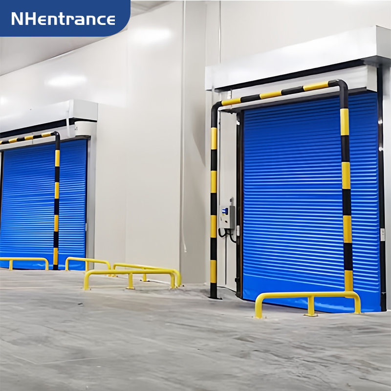 Thermal Insulated PVC Fabric High Speed Door for Industrial Cold Storage and Freezer Applications