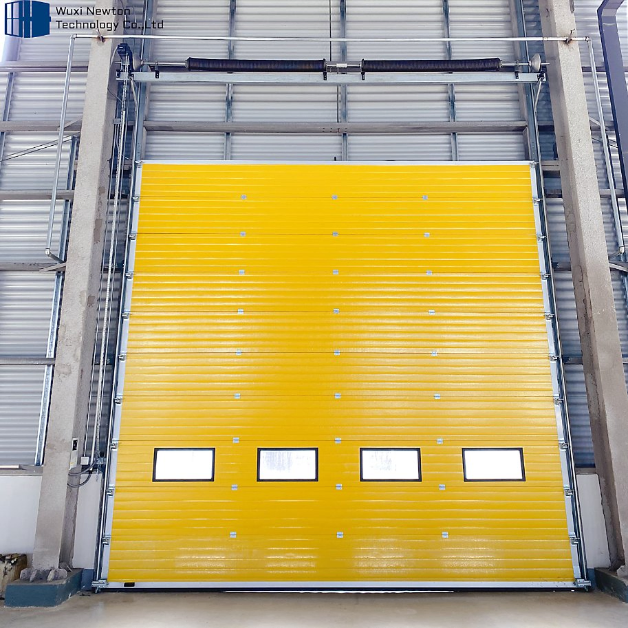 High Quality Industrial Automatic Steel Sectional PU Door Industrial Doors