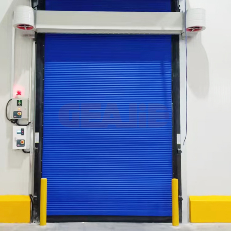 0-10 Degree Cold Room Stainless Steel Heat Proof PVC High-Speed Cold Storage Door