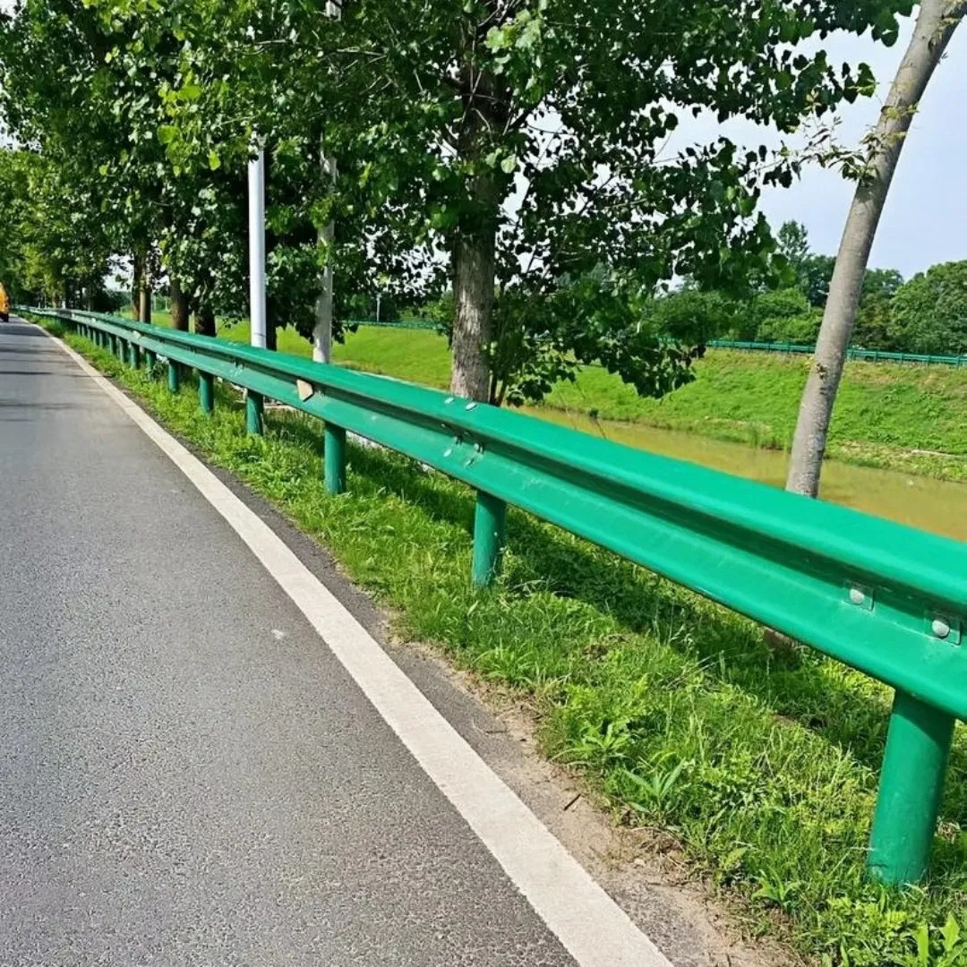 Galvanized Steel Road Safety Guardrail CE Certified Bridge Guardrail W Beam Highway Safety Guardrail Anti-Collision Highway Guardrail
